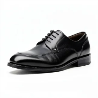 Derby Shoe — Black Leather