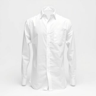 Long-Sleeve Linen Shirt — White