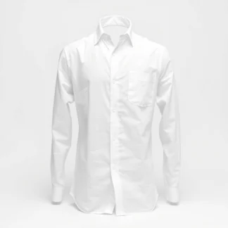 Long-Sleeve Linen Shirt — White
