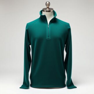 Quarter-Zip Fleece — Forest Green