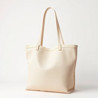 Woven Canvas Tote Bag — Natural