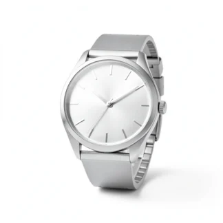 Stainless Steel Minimalist Watch — Silver